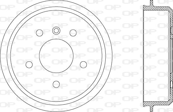 Open Parts BAD9032.10 - Гальмівний барабан autozip.com.ua