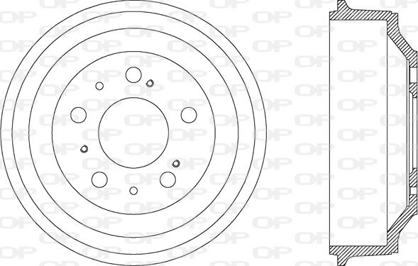 Open Parts BAD9024.10 - Гальмівний барабан autozip.com.ua