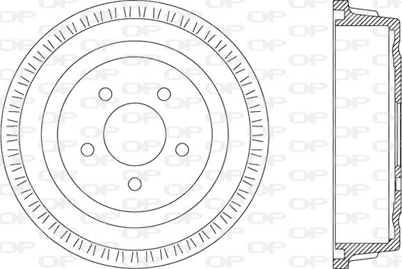 Open Parts BAD9026.10 - Гальмівний барабан autozip.com.ua