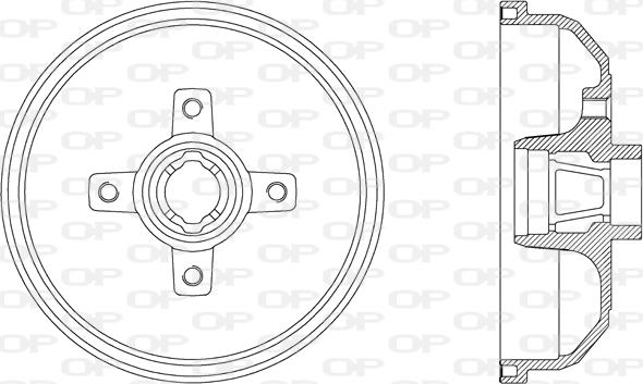 Open Parts BAD9021.40 - Гальмівний барабан autozip.com.ua