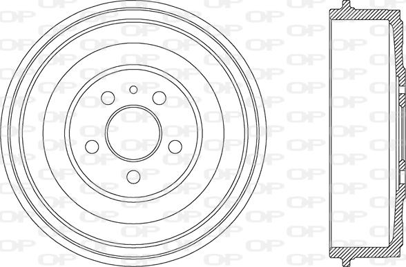 Open Parts BAD9028.10 - Гальмівний барабан autozip.com.ua