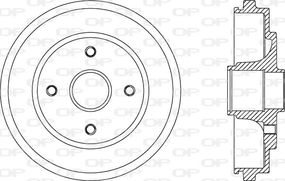 Open Parts BAD9076.30 - Гальмівний барабан autozip.com.ua