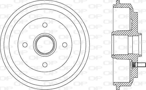 Open Parts BAD9072.30 - Гальмівний барабан autozip.com.ua