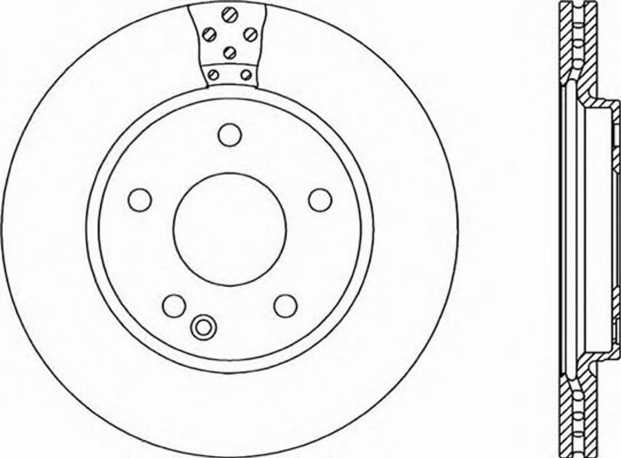 Open Parts BDA1951.20 - Гальмівний диск autozip.com.ua