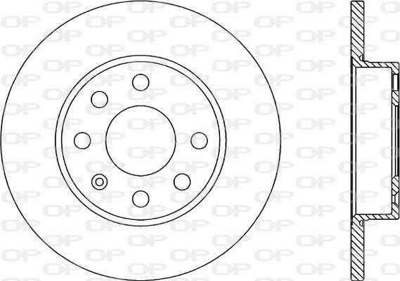 Open Parts BDA1967.10 - Гальмівний диск autozip.com.ua