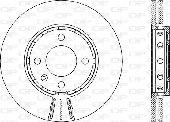 Open Parts BDA1905.20 - Гальмівний диск autozip.com.ua