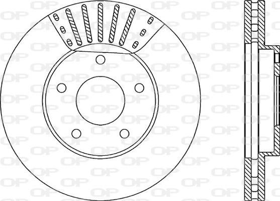 Open Parts BDA1986.20 - Гальмівний диск autozip.com.ua