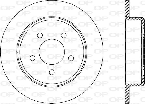 Open Parts BDA1972.10 - Гальмівний диск autozip.com.ua