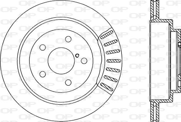 Open Parts BDR1494.20 - Гальмівний диск autozip.com.ua