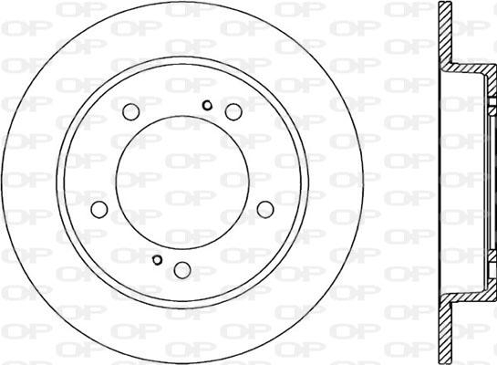 Open Parts BDA1498.10 - Гальмівний диск autozip.com.ua