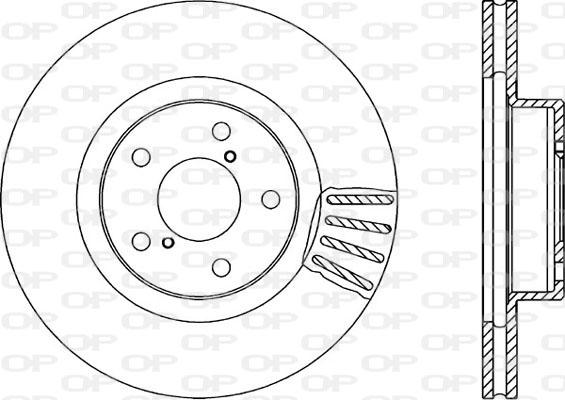 Open Parts BDA1493.20 - Гальмівний диск autozip.com.ua