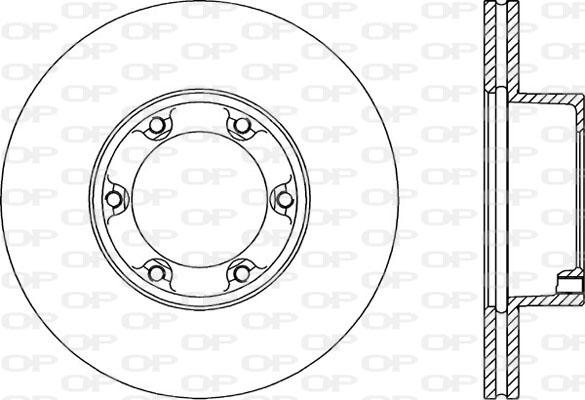 Open Parts BDR1451.20 - Гальмівний диск autozip.com.ua