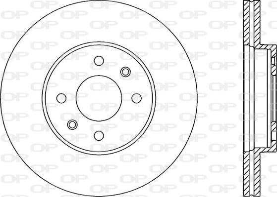 Open Parts BDA1464.20 - Гальмівний диск autozip.com.ua