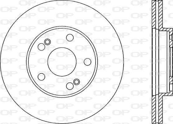 Open Parts BDR1465.20 - Гальмівний диск autozip.com.ua