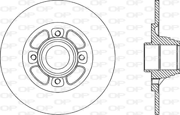 Open Parts BDA1463.10 - Гальмівний диск autozip.com.ua