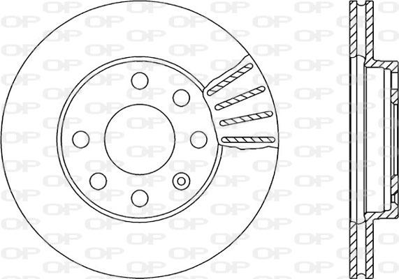 Open Parts BDA1404.20 - Гальмівний диск autozip.com.ua