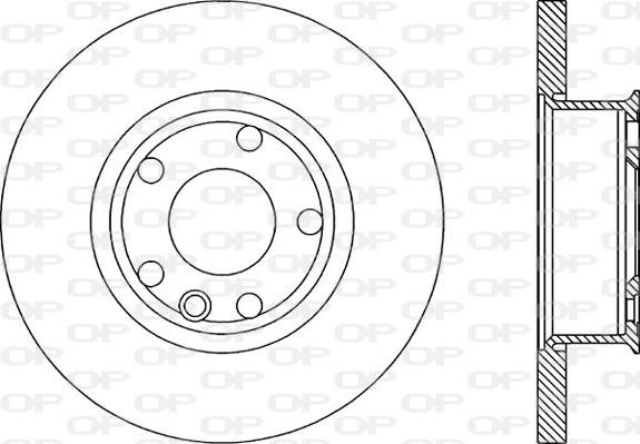 Open Parts BDA1593.10 - Гальмівний диск autozip.com.ua