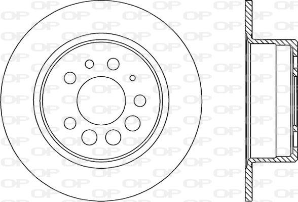 Open Parts BDA1597.10 - Гальмівний диск autozip.com.ua