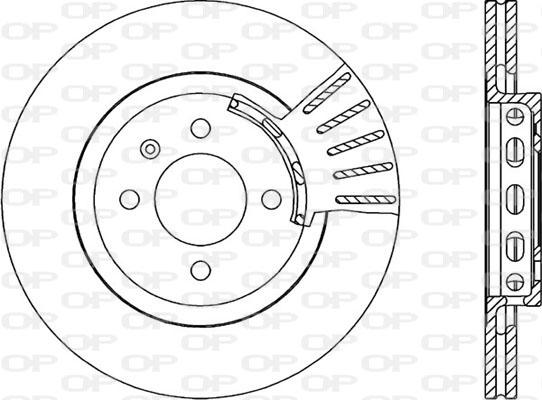 Open Parts BDA1586.20 - Гальмівний диск autozip.com.ua