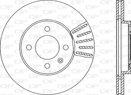 Open Parts BDA1579.20 - Гальмівний диск autozip.com.ua