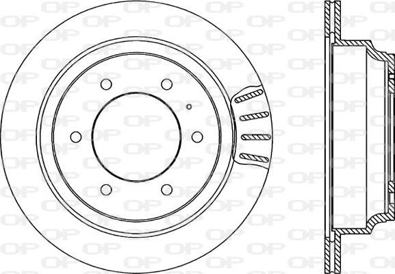 Open Parts BDA1654.20 - Гальмівний диск autozip.com.ua