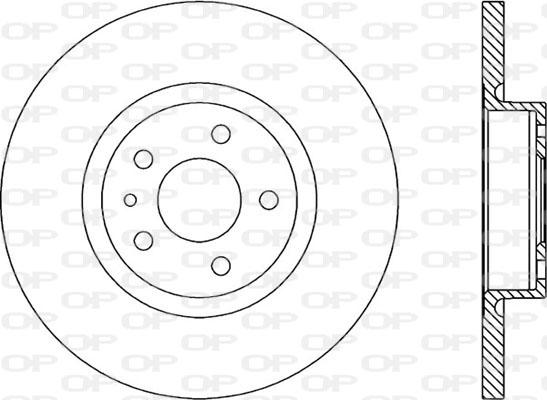 Open Parts BDA1661.10 - Гальмівний диск autozip.com.ua