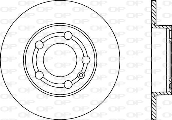 Open Parts BDR1668.10 - Гальмівний диск autozip.com.ua