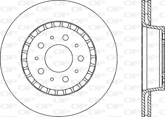 Open Parts BDA1608.20 - Гальмівний диск autozip.com.ua