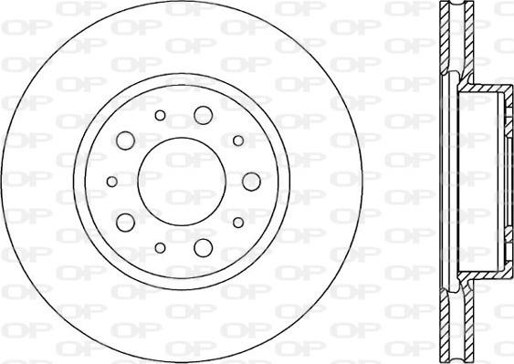 Open Parts BDR1611.20 - Гальмівний диск autozip.com.ua