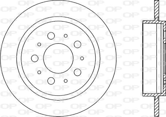 Open Parts BDA1612.10 - Гальмівний диск autozip.com.ua