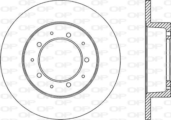 Open Parts BDA1061.10 - Гальмівний диск autozip.com.ua