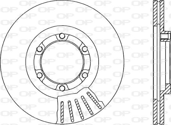 Open Parts BDA1067.20 - Гальмівний диск autozip.com.ua