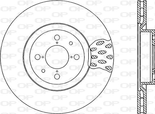 Open Parts BDR1016.20 - Гальмівний диск autozip.com.ua