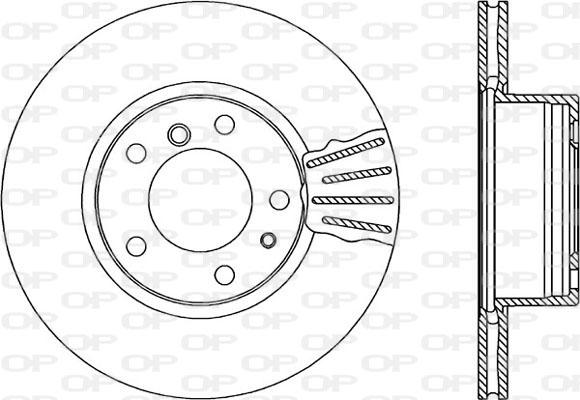 Open Parts BDA1087.20 - Гальмівний диск autozip.com.ua