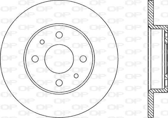 Open Parts BDA1144.10 - Гальмівний диск autozip.com.ua