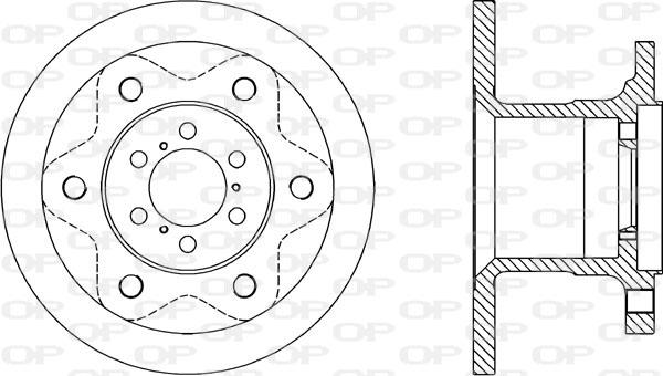 Open Parts BDA1143.10 - Гальмівний диск autozip.com.ua