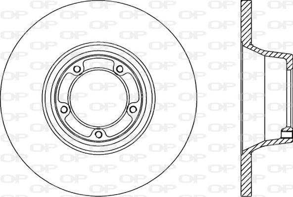 Open Parts BDA1159.10 - Гальмівний диск autozip.com.ua