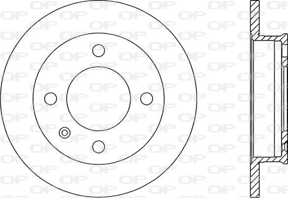 Open Parts BDR1157.10 - Гальмівний диск autozip.com.ua