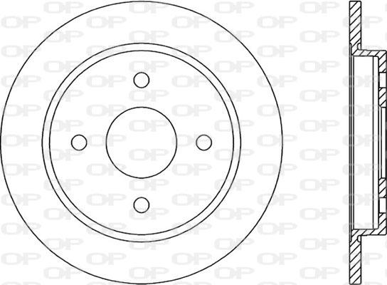 Open Parts BDA1165.10 - Гальмівний диск autozip.com.ua