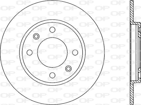 Open Parts BDA1115.10 - Гальмівний диск autozip.com.ua