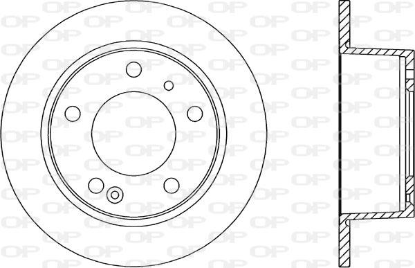 Open Parts BDA1110.10 - Гальмівний диск autozip.com.ua