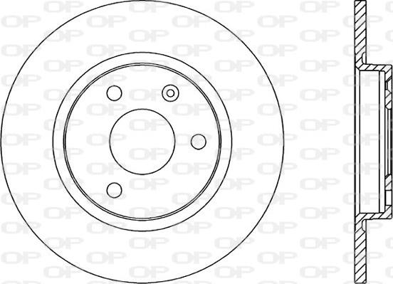 Open Parts BDA1111.10 - Гальмівний диск autozip.com.ua