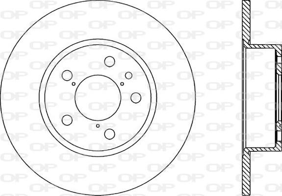 Open Parts BDA1138.10 - Гальмівний диск autozip.com.ua