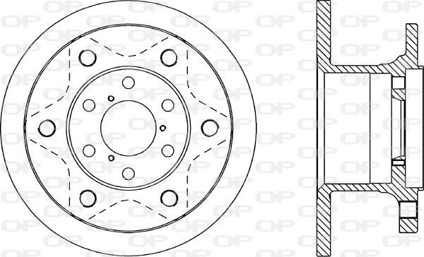 Open Parts BDA1132.10 - Гальмівний диск autozip.com.ua