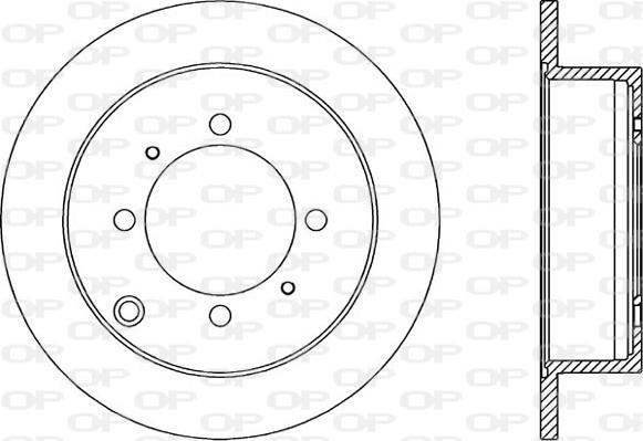 Open Parts BDA1895.10 - Гальмівний диск autozip.com.ua