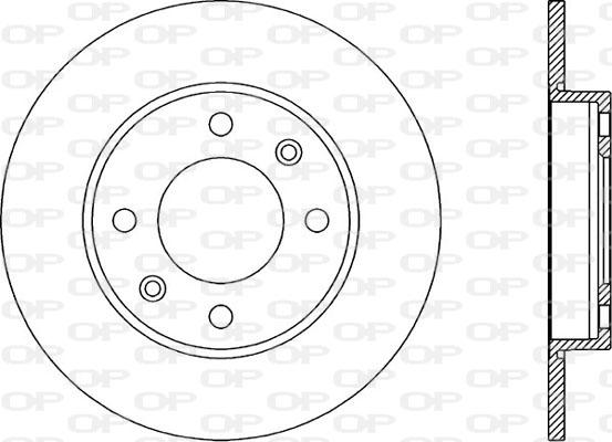 Open Parts BDA1893.10 - Гальмівний диск autozip.com.ua