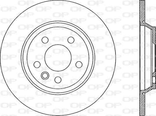 Open Parts BDA1897.10 - Гальмівний диск autozip.com.ua