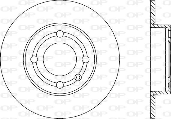 Open Parts BDA1849.10 - Гальмівний диск autozip.com.ua