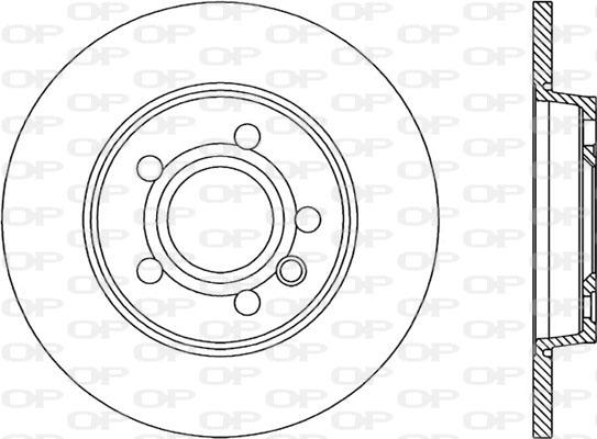Open Parts BDA1844.10 - Гальмівний диск autozip.com.ua