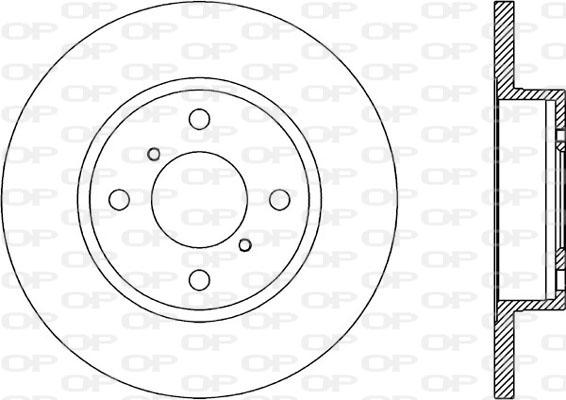 Open Parts BDA1857.10 - Гальмівний диск autozip.com.ua